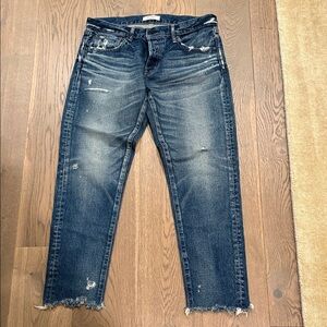 Moussy Vintage Distressed Straight Leg Jeans – Size 30